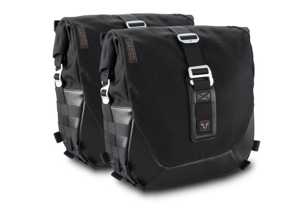 SW-Motech Legend Gear Side Bag System LC Black Edition para Moto Guzzi V9 Roamer / Bobber SW Motech