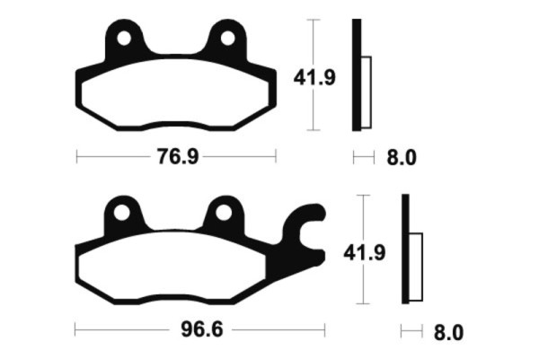 Pastillas de freno Tecnium MTR138 metal sinterizado
