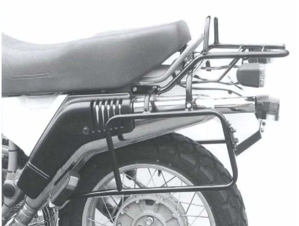 Portaequipajes superior tubular y portaequipajes lateral para BMW R 80 GS Paris-Dakar (84-87)