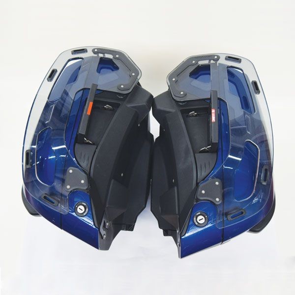Portaequipajes para maletas laterales BMW K 1600 GT/GTL, R 1250 RT, R 1200 RT, PMMA, humo claro