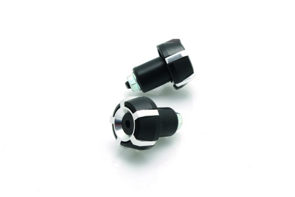 Puntas de manillar BIHR Spark Ø18mm negro/plata
