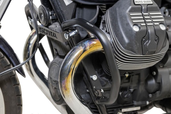 Guardamotor negro para Moto Guzzi V7 850 Special (21-24)