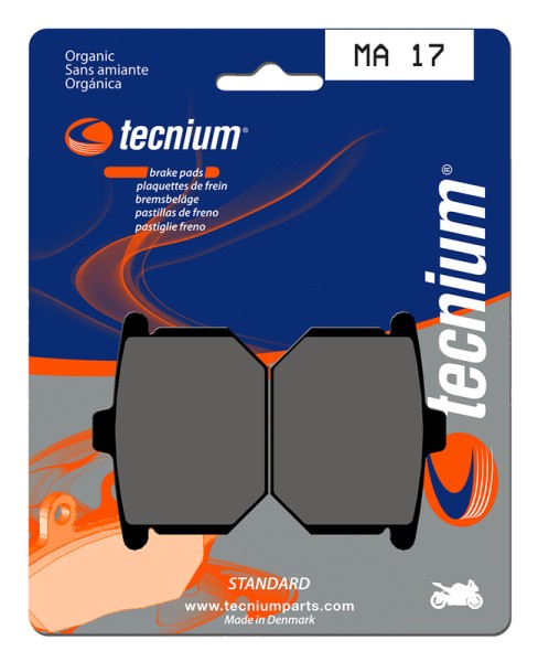 Pastillas de Freno Tecnium Street Orgánicas - MA17
