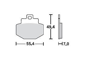 Juego de pastillas de freno TRW, metal sinterizado, con ABE, MCB727SRM