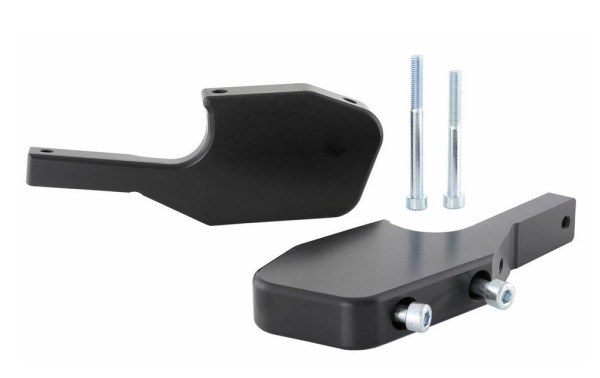 Adaptador de reposapiés para Vespa GTS/GTS Super/GTV/GT 60/GT/GT L 125-300cc, negro brillante