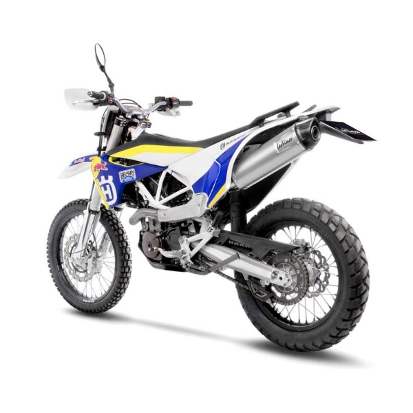 Sistema de escape LeoVince LV One Evo para Husqvarna 701 Enduro /Supermoto, plata, slip on, certificado E