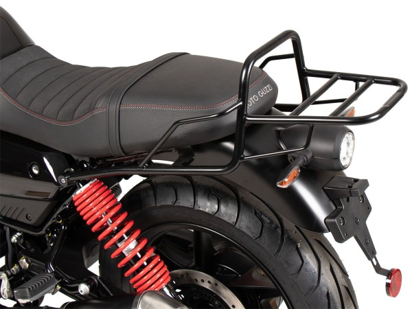 Portaequipajes tubular Topcase negro para Moto Guzzi V7 Stone Special Edition (22-) Original Hepco