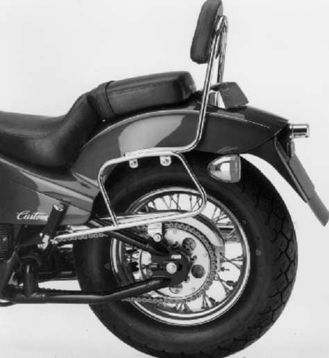 Portabolsas de cuero tubular cromado para Honda VT 600 C (88-00) Hepco & Becker