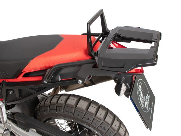 Alurack top case carrier negro para Aprilia Tuareg 660 (25-) Hepco & Becker
