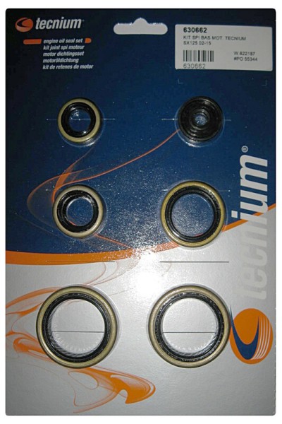 Juego de retenes de aceite de motor Tecnium