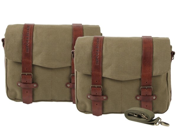 Juego de bolsas de mensajero LEGACY L/L verde para portador C-Bow Hepco & Becker