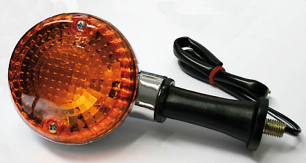 HIGHSIDER Smart OEM-Style Kawasaki carcasa de la bombilla cromada / lente naranja (pieza), Delantero y H