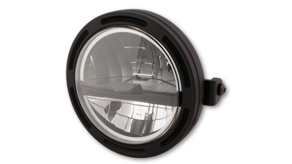 HIGHSIDER pro 5 3/4 pulgadas Marco de faro-R2 Tipo 5 LED Negro Montaje lateral