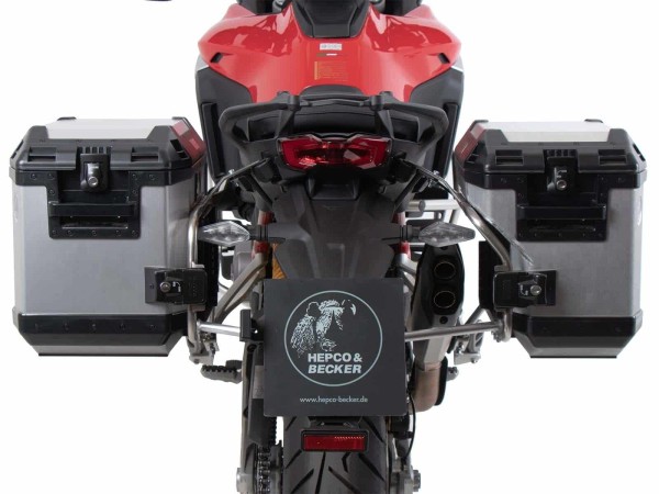 Juego portamaletas Cutout incl. juego portamaletas Xplorer Cutout plata para Ducati Multistrada V4 (25-)
