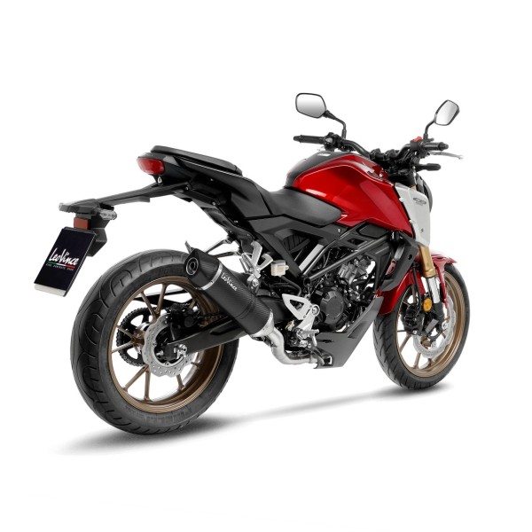 LeoVince sistema completo LV One Evo para Honda CB 125 R Neo Sports Cafe, carbono, E-approval