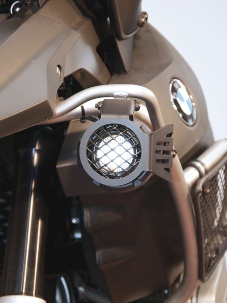 Rejilla protectora de faros para faros auxiliares LED para BMW R 1200 GS Adventure, negro