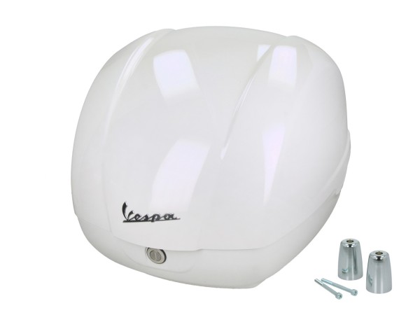Baúl original de 36 l, color blanco, B04, para Vespa GTS 125/310 y GTV 310