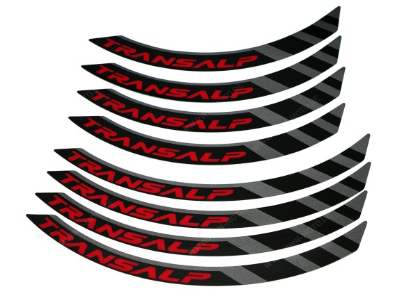 Juego de adhesivos decorativos de llantas negro para Honda XL 750 Transalp (23-) Original