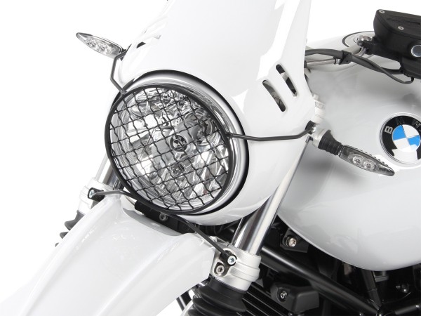 Protector de faros negro para BMW R nineT Urban G/S (17-23) Hepco & Becker