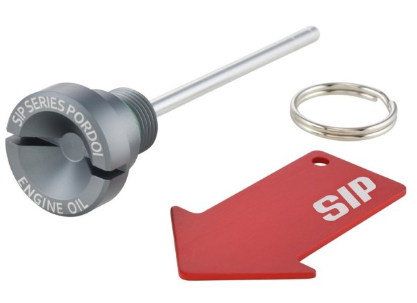 Tapón de llenado de aceite del motor para Vespa GTS/GTS Super/GTV 300cc HPE, gris mate