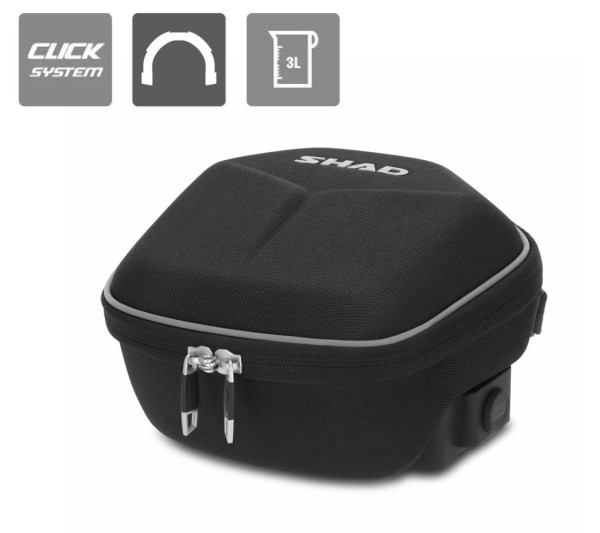 Mochila de depósito Shad de 3 l, sistema Click