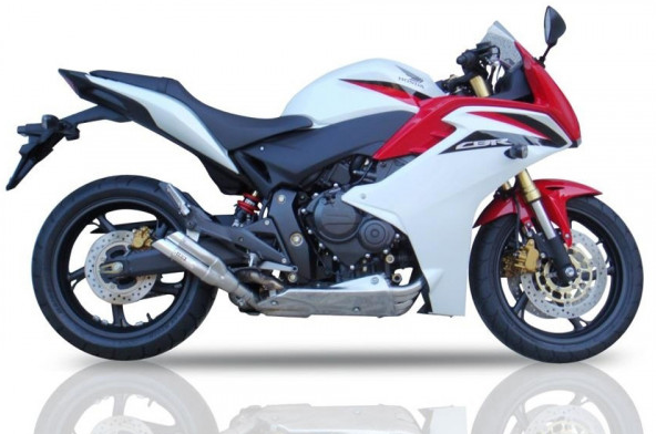 Silenciador trasero IXIL HYPERLOW de acero inoxidable para Honda CB 600 F Hornet (My.07-14) / CBR 600 F (My.11-13)