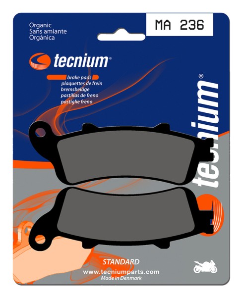 Pastillas de Freno Tecnium Street Orgánicas - MA236