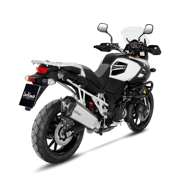 Escape LeoVince LV-12 para Suzuki V-Strom 1000 ABS /XT, titanio, slip on, Euro4, E-certificate