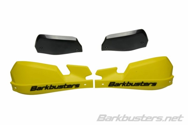 Juego de plástico Barkbusters VPS MX Handguard Sólo deflector amarillo/negro