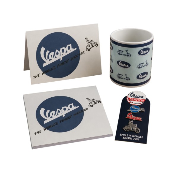 Paquete de productos de Vespa «World’s Finest Scooter»