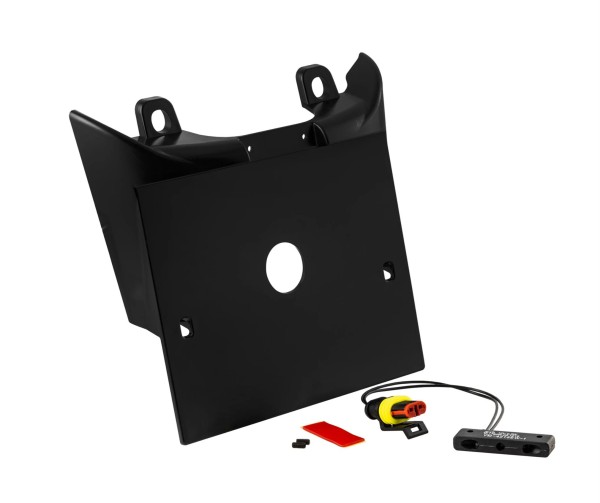Soporte de matrícula negro imprimado para Vespa GTS/GTS Super 125/300cc (`23-)