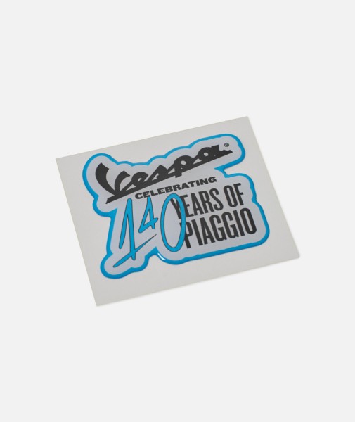 Pegatina Vespa "140 años Piaggio"