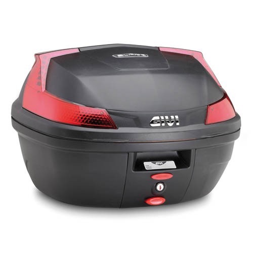 B37 BLADE MONOLOCK Topcase negro con placa y reflectores rojos Givi