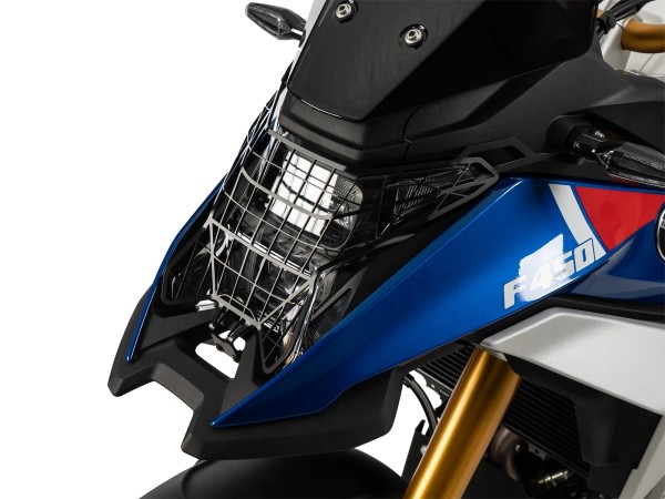 Rejilla protectora del faro, negra, para BMW F 450 GS (25-) de Hepco & Becker