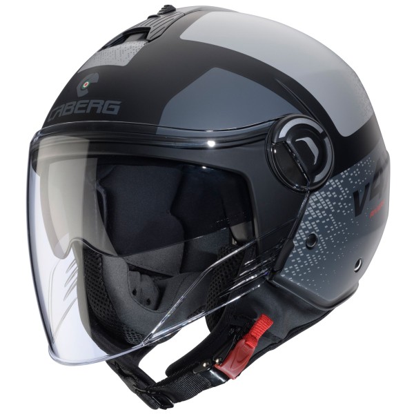 Casco Caberg Riviera V4 X Alfa negro mate/antracita-gris