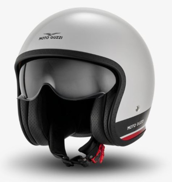 Moto Guzzi casco jet Contrail blanco