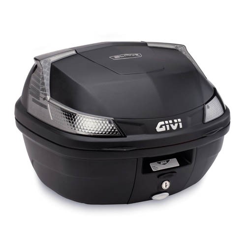 B37 BLADE TECH MONOLOCK Topcase negro con placa y reflectores transparentes Givi