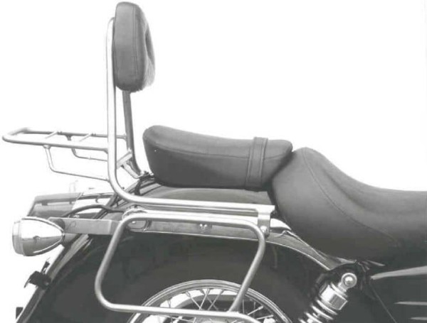 Sissybar con portaequipajes cromado para Honda VT 125 C2 Shadow (99-00) Hepco & Becker