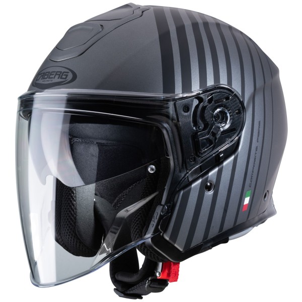 Casco Caberg Flyon Bakari, mate-gun/negro