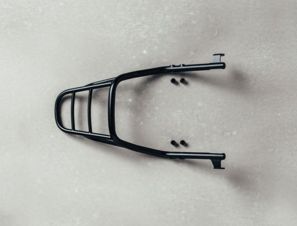 Portaequipajes, negro para Moto Guzzi V9 Bobber