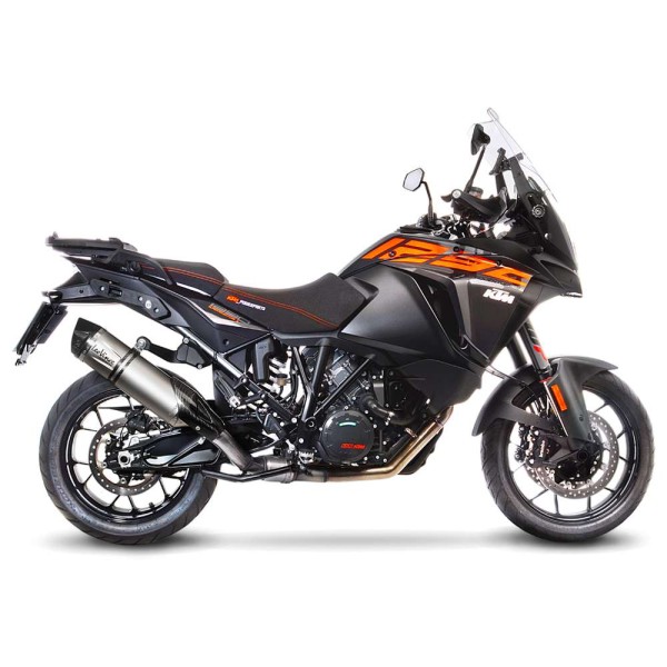 Sistema de escape LeoVince LV One Evo para KTM 1290 Adventure /Duke, plata titanio, slip on, certificado E