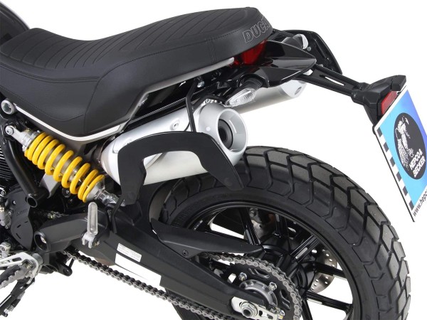 Soporte lateral C-Bow negro para Ducati Scrambler 1100 /Special /Sport (18-20) Hepco & Becker