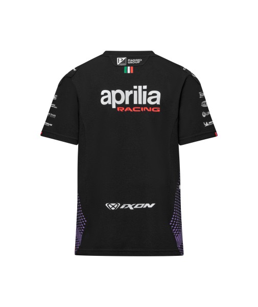 Camiseta Aprilia Racing Team 2026 para hombre, negra