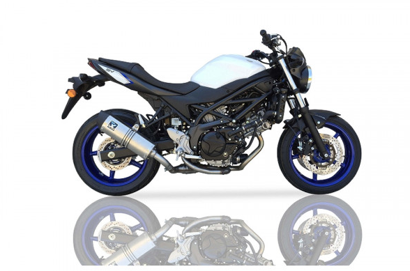Silenciador IXIL de acero inoxidable HEXOVAL XTREM Evolution para Suzuki SV 650 (My.16-18)
