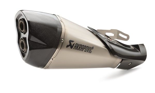 Sistema de escape Akrapovic Slip-On LINE plata para 1290 Super Duke R (Bj.20-)