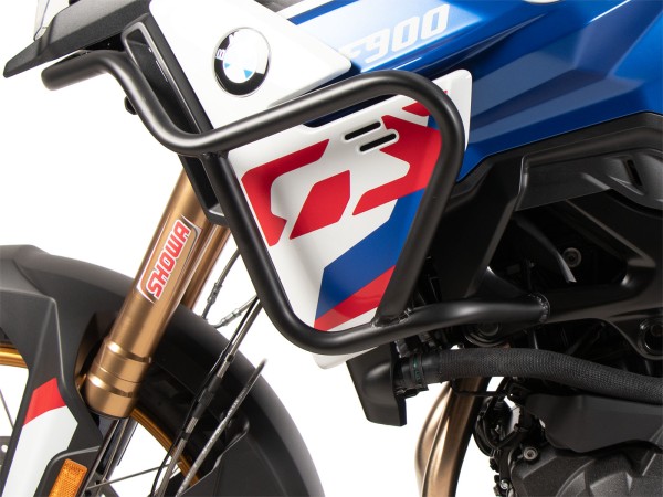 Barra protectora de depósito negra para BMW F 900 GS (24-) Hepco & Becker