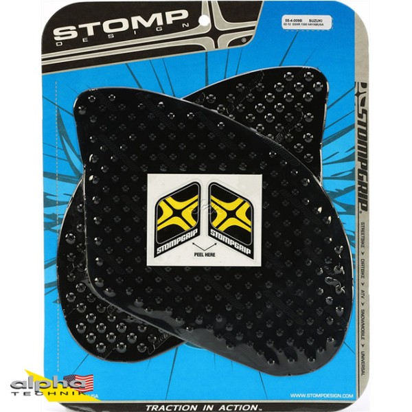 Stompgrip negro Volcano para Suzuki GSX1300R Hayabusa 1999-18