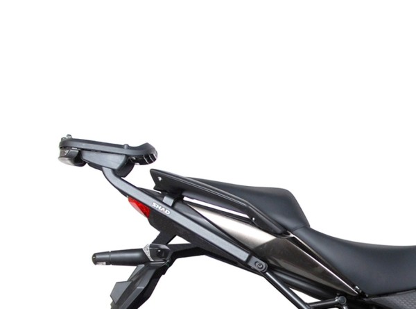 Soporte para baúl Shad, pintado de negro, para la Kawasaki KLE 650 Versys (10-14)