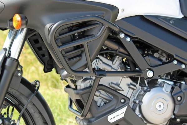 Soporte de motor, negro mate para Suzuki V-Strom 650 BJ. 2012-2016