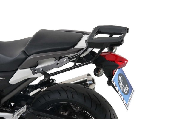 Portamaletas Alurack negro para Honda NC 700 S (12-13) /750 S/DCT (14-20) Hepco & Becker